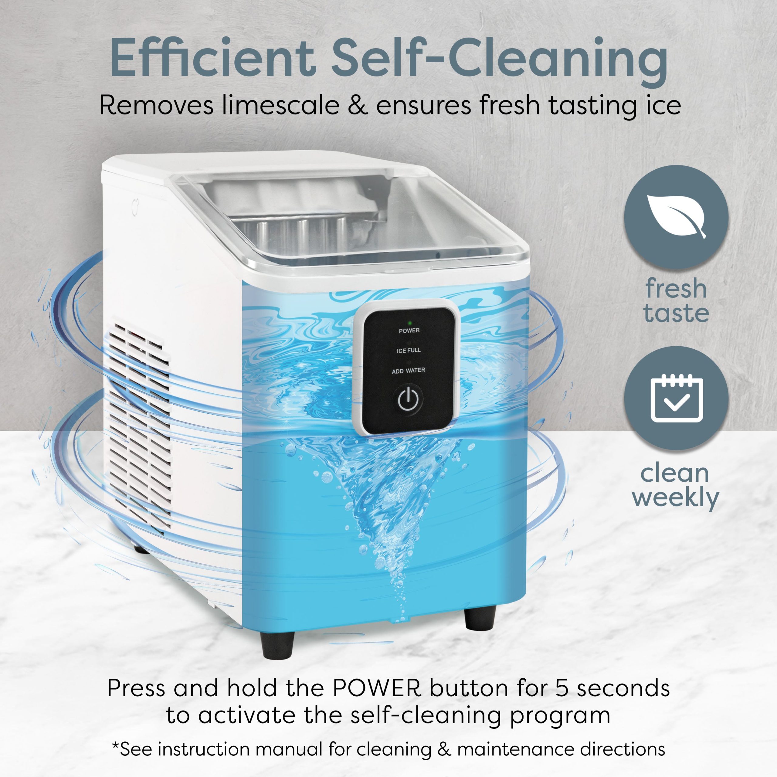 Igloo 26-lb. Self-Cleaning Countertop Ice Maker - Image 10
