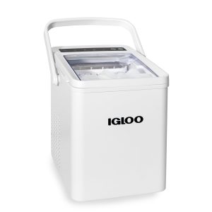IGLOO® 26-Pound Automatic Self-Cleaning Portable Countertop Ice Maker Machine With Handle. White