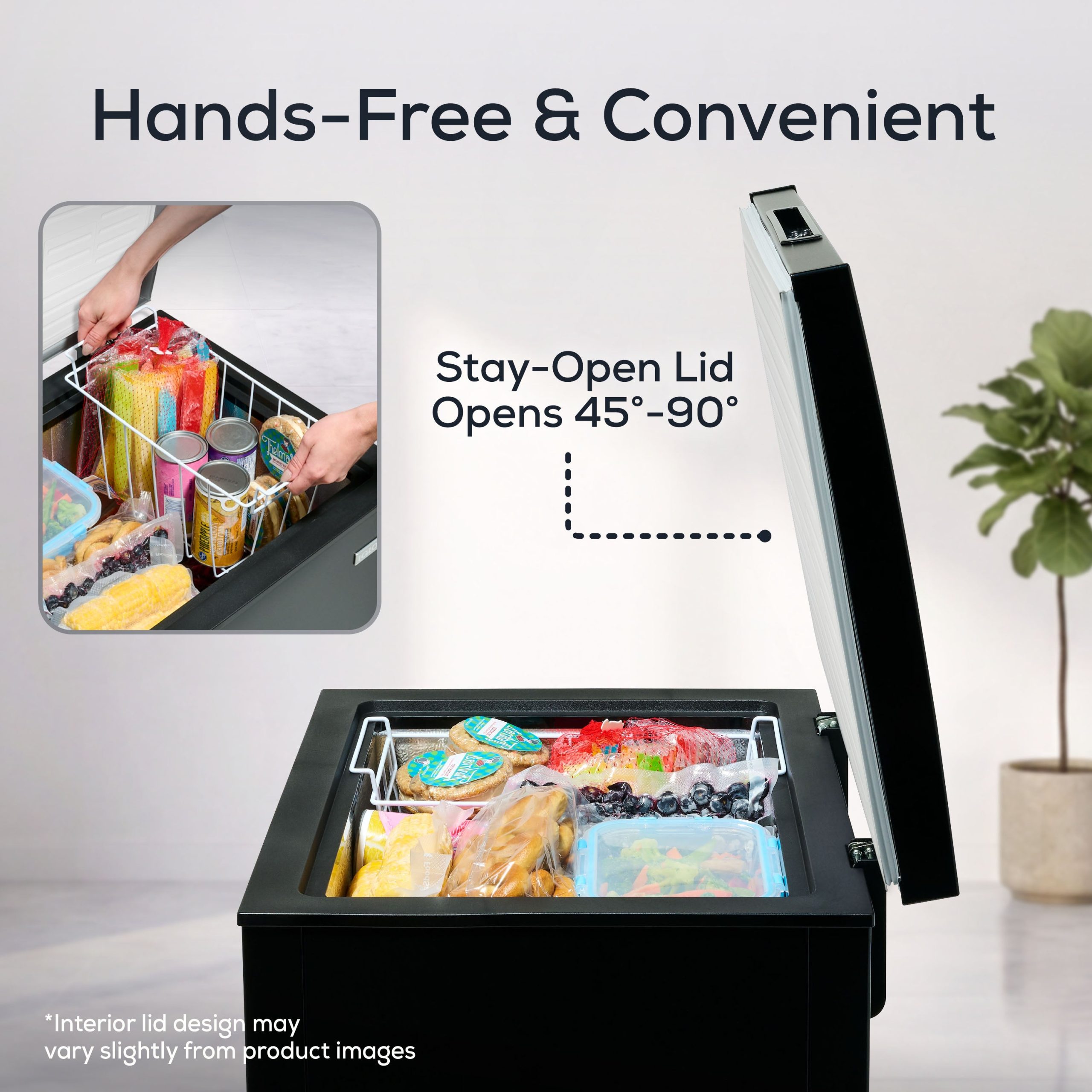 Igloo 3.5 Cu. Ft. Chest Freezer. Black - Image 3