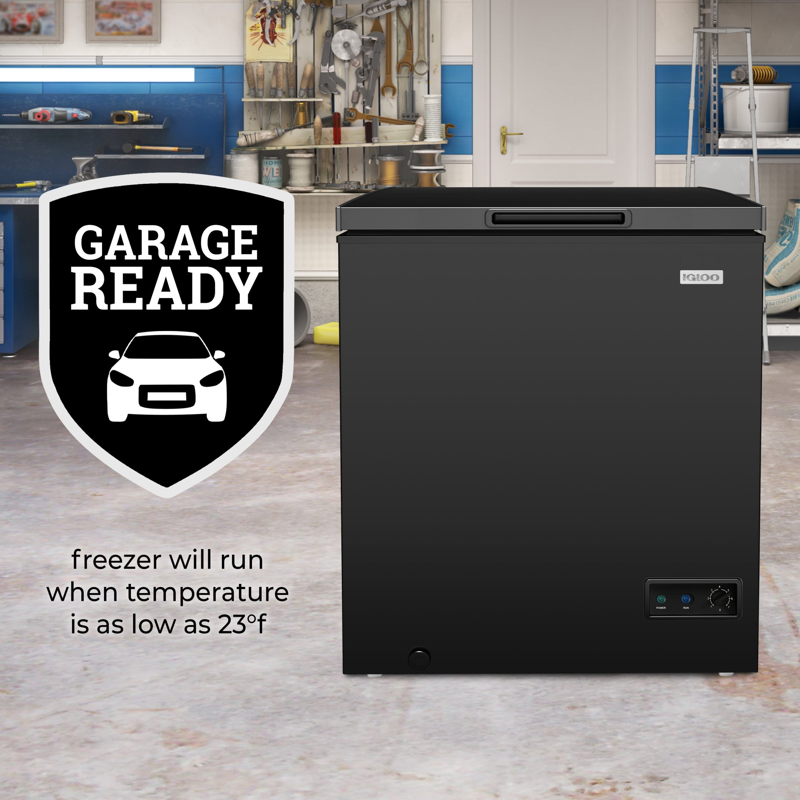 Igloo 5.0 cu. ft. Upright Chest Freezer With Removable Basket - Image 4