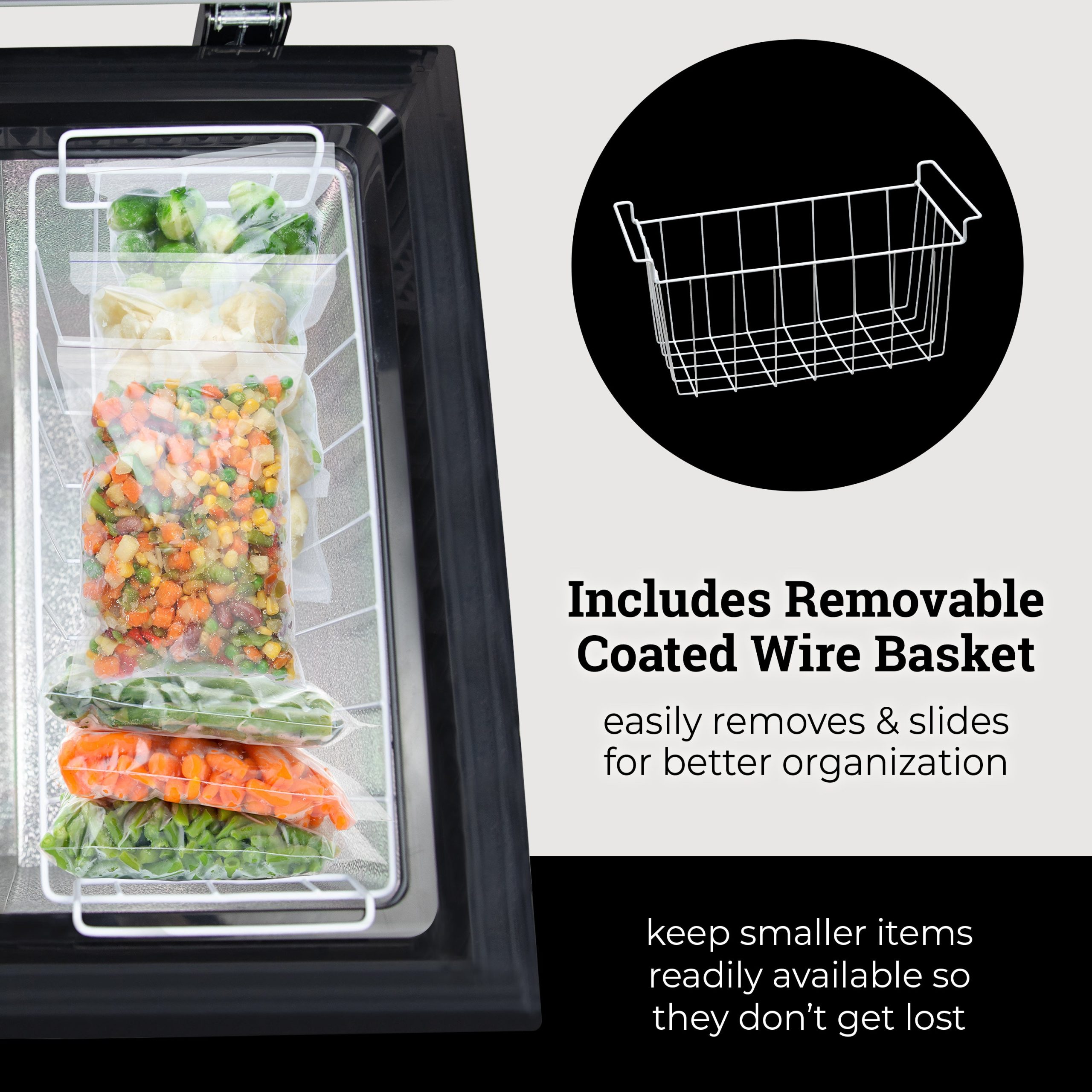 Igloo 5.0 cu. ft. Upright Chest Freezer With Removable Basket - Image 8