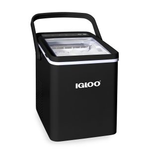 IGLOO® 26-Pound Automatic Self-Cleaning Portable Countertop Ice Maker Machine With Handle. Black