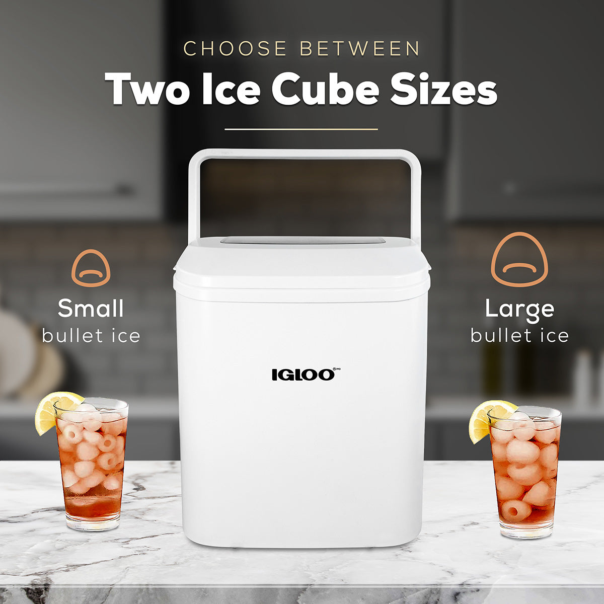 IGLOO® 26-Pound Automatic Self-Cleaning Portable Countertop Ice Maker Machine With Handle. White - Image 4