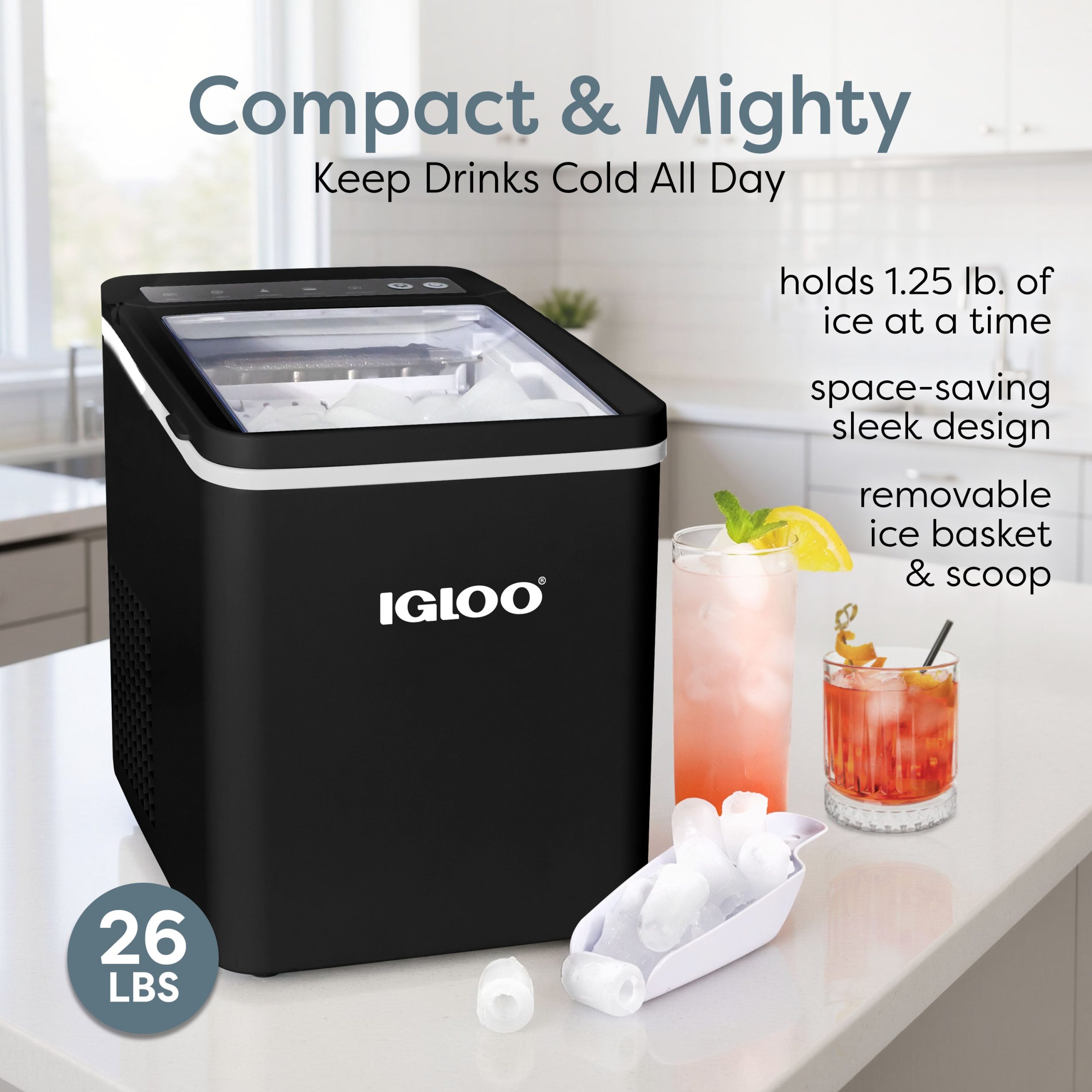 Igloo 26-Pound Automatic Portable Countertop Ice Maker Machine - Image 5