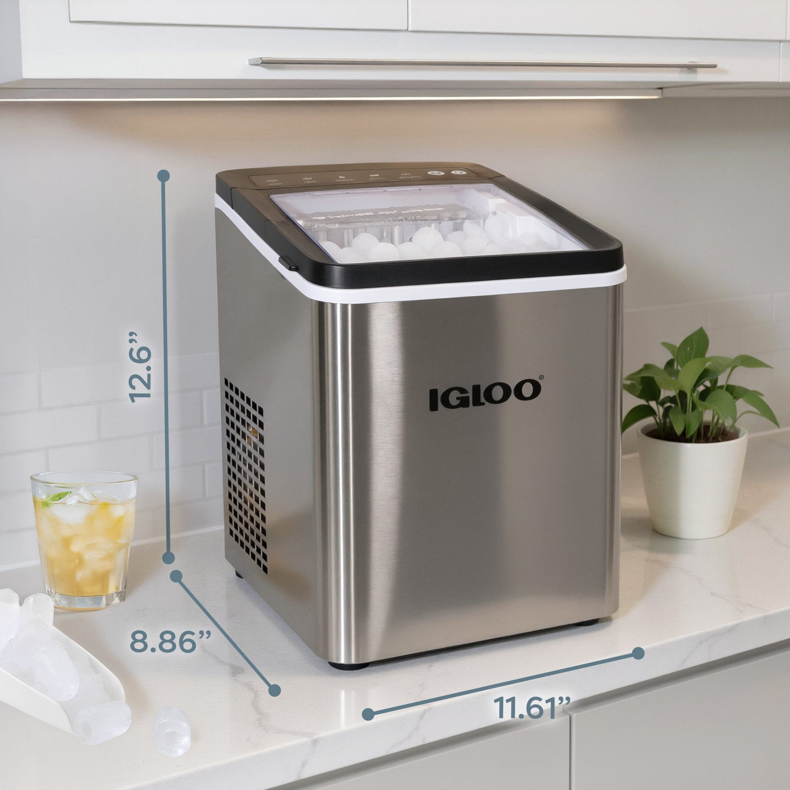 Igloo 26-Pound Automatic Portable Countertop Ice Maker Machine - Image 11