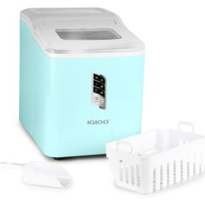 Igloo Automatic Self-Cleaning 26-Pound Ice Maker. Aqua