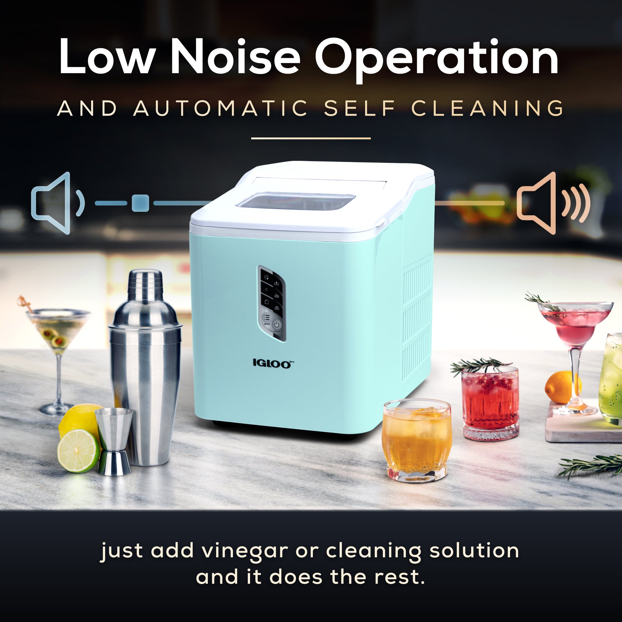 Igloo Automatic Self-Cleaning 26-Pound Ice Maker. Aqua - Image 5