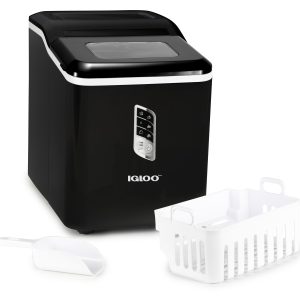 Igloo Automatic Self-Cleaning 26-Pound Ice Maker. Black