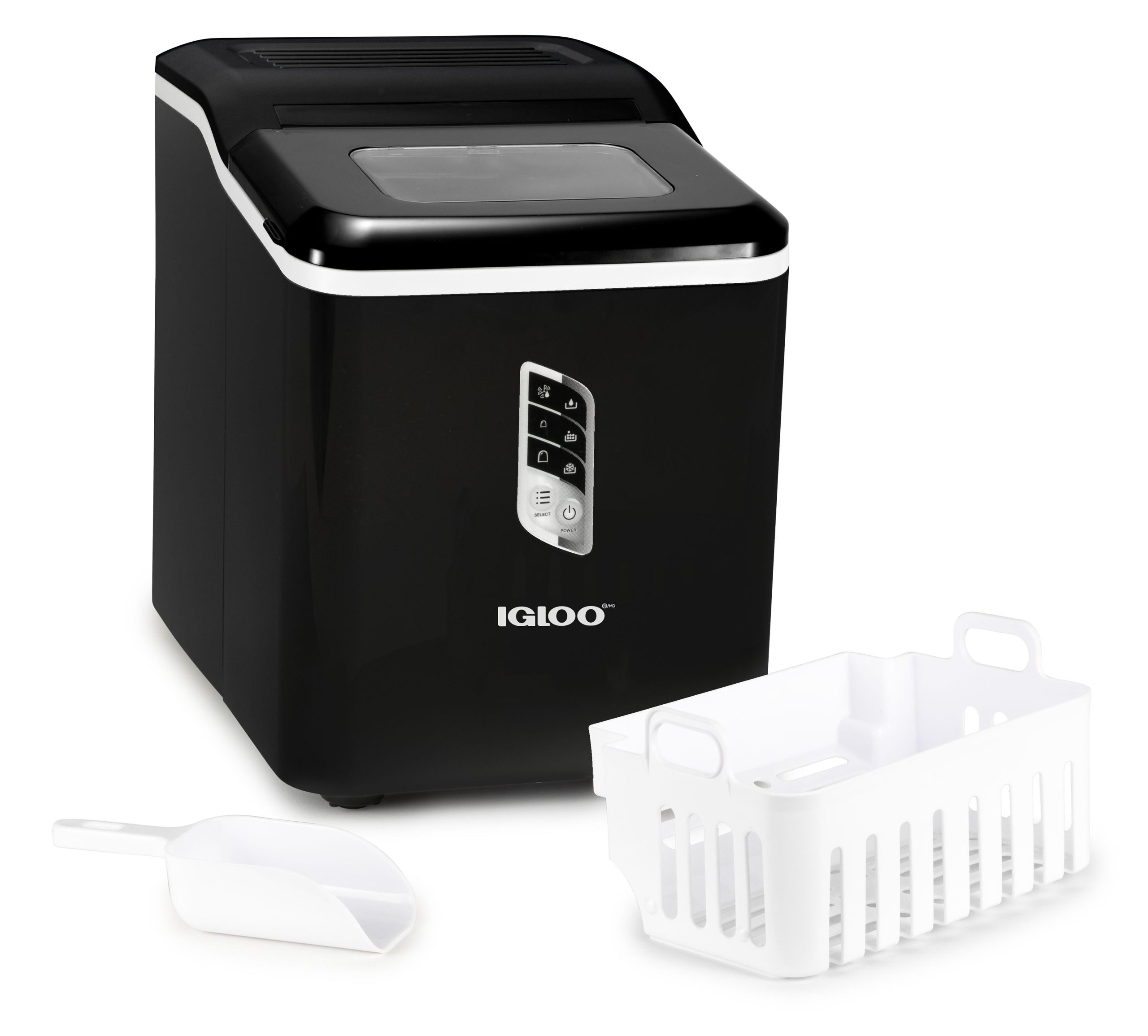 Igloo Automatic Self-Cleaning 26-Pound Ice Maker. Black