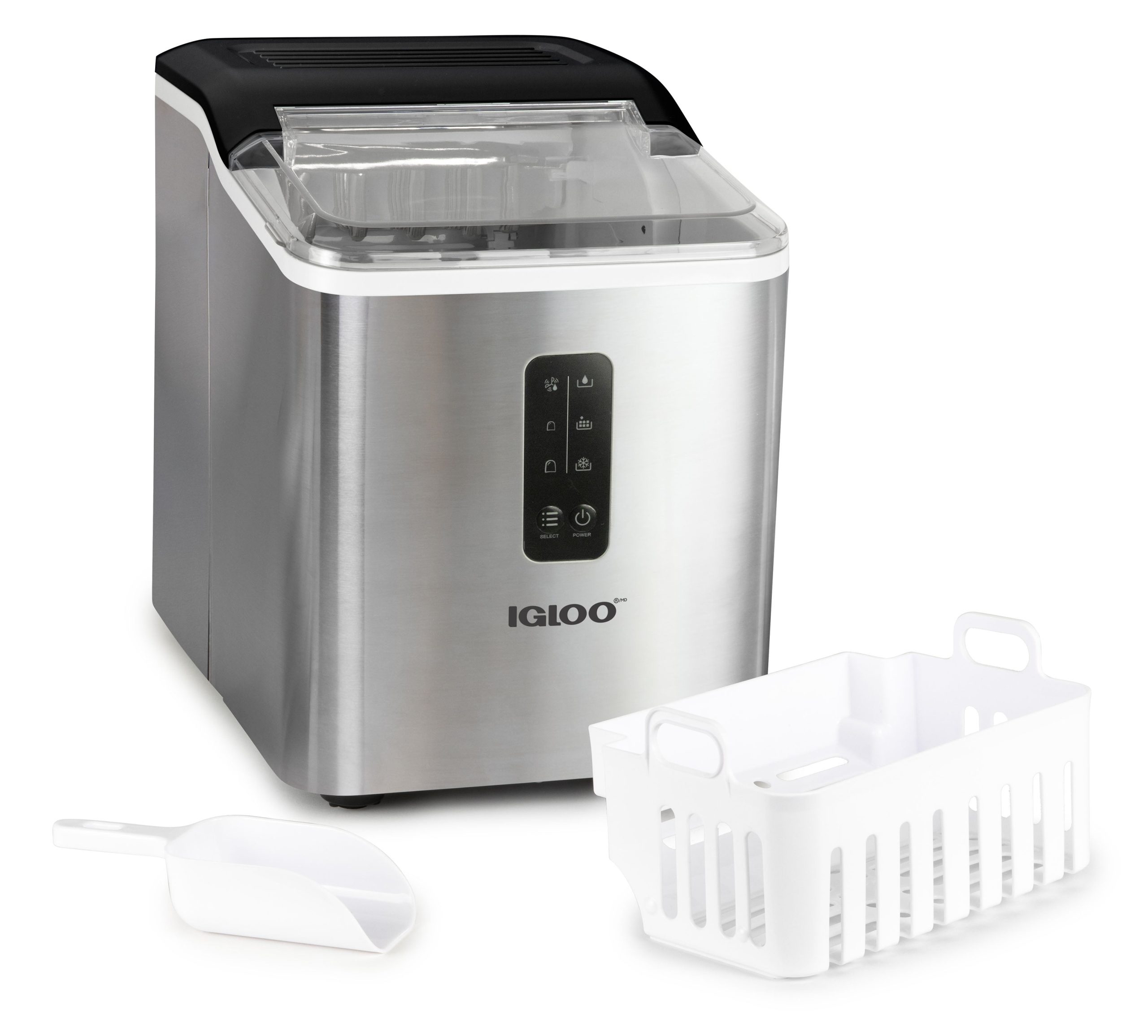 Igloo Automatic Self-Cleaning 26-Pound Ice Maker. Stainless