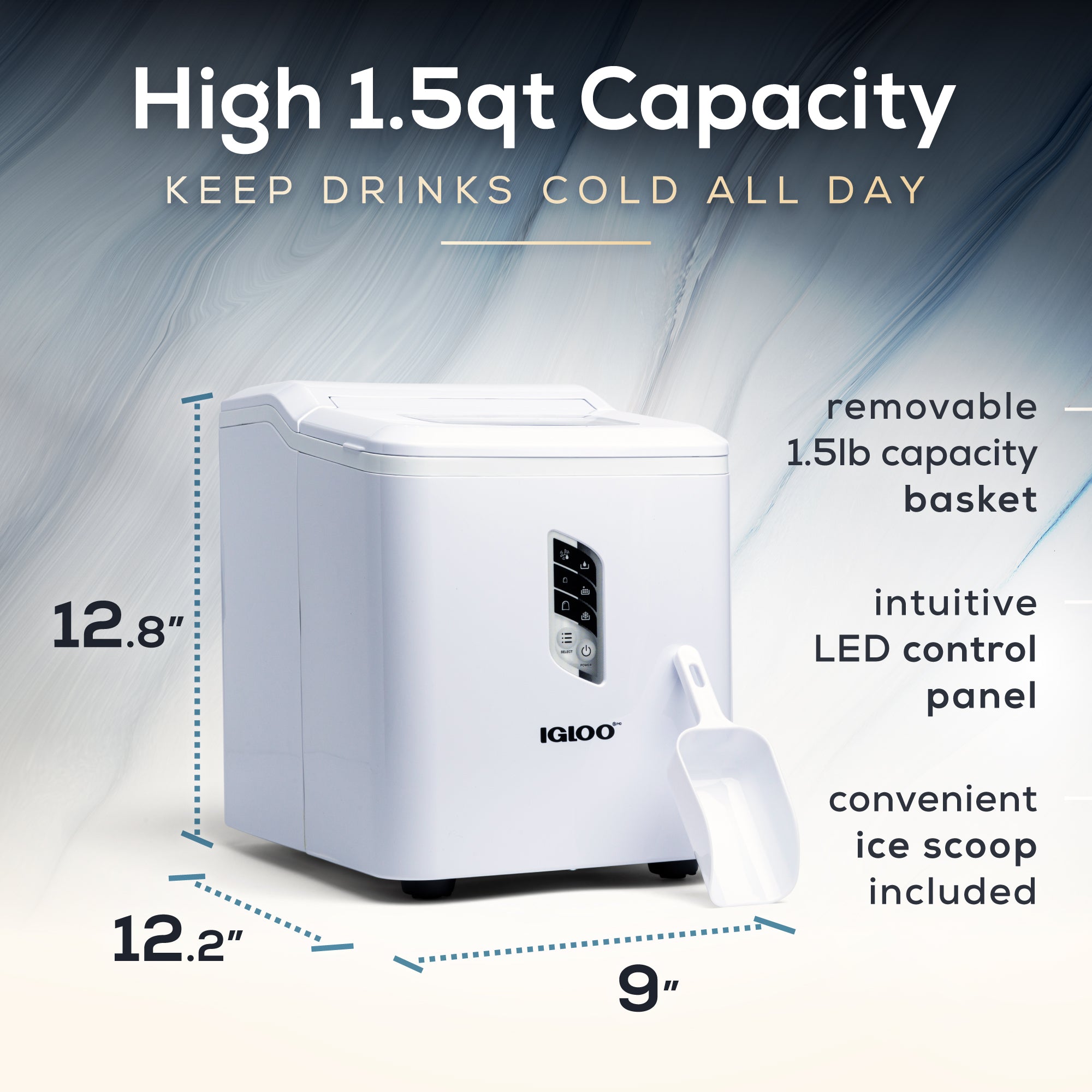 Igloo Automatic Self-Cleaning 26-Pound Ice Maker - Image 3
