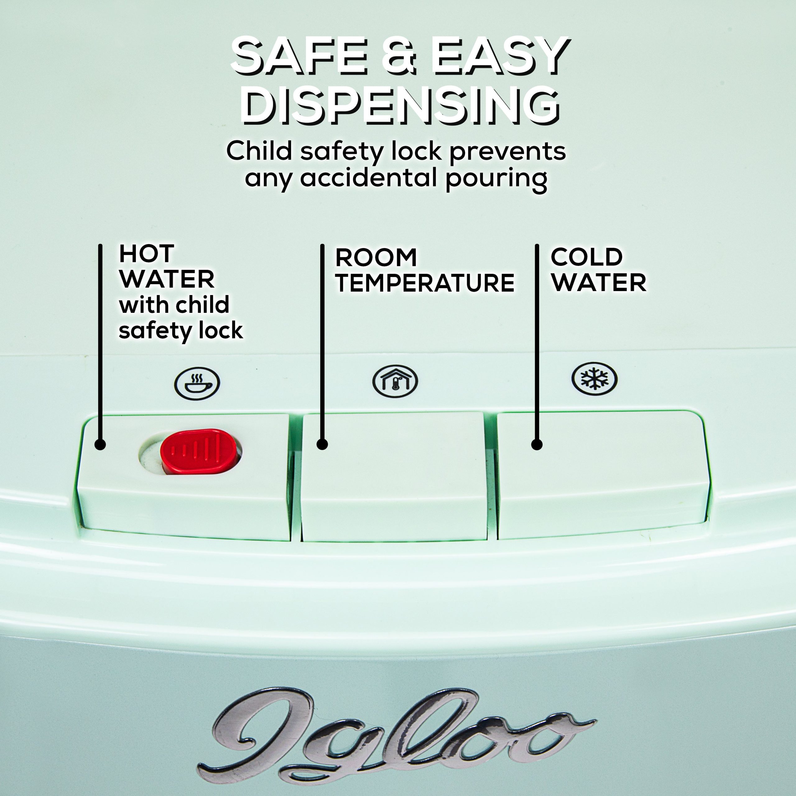 Igloo Retro Water Cooler. Aqua - Image 3