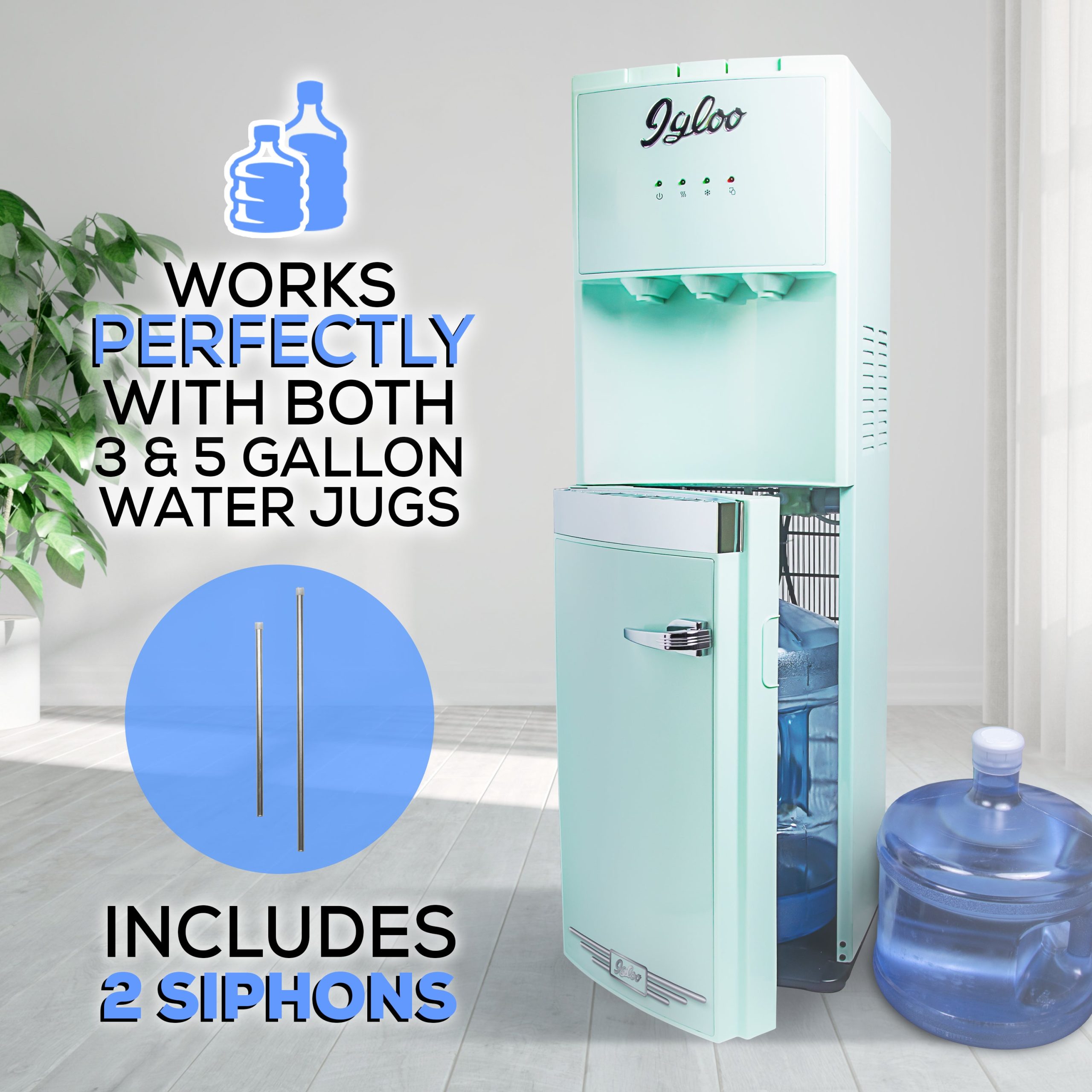 Igloo Retro Water Cooler. Aqua - Image 4