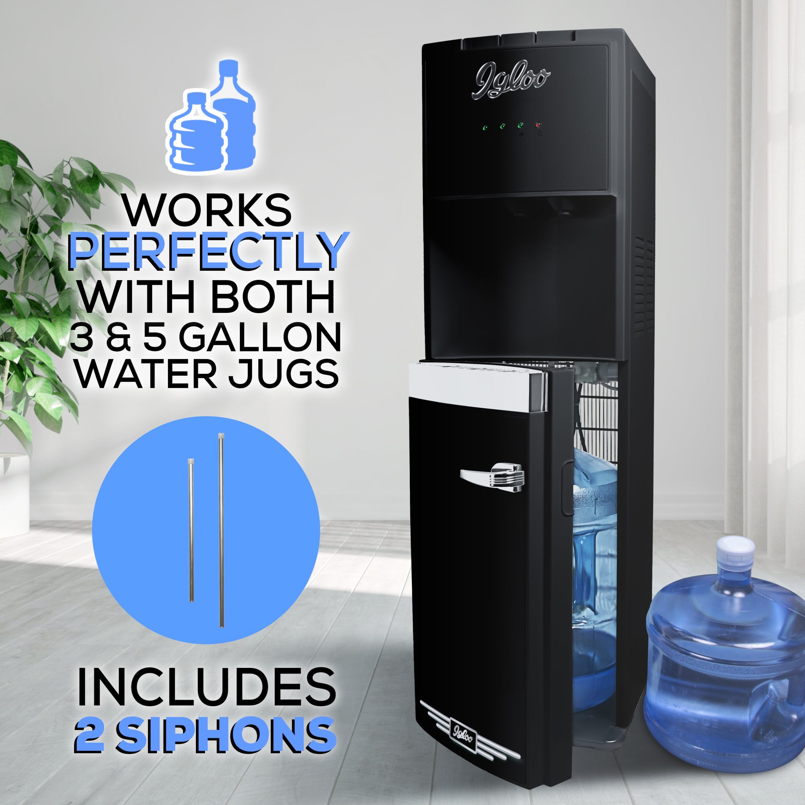 Igloo Retro Hot. Cold & Room Temperature Bottom-Load Water Dispenser - Image 4