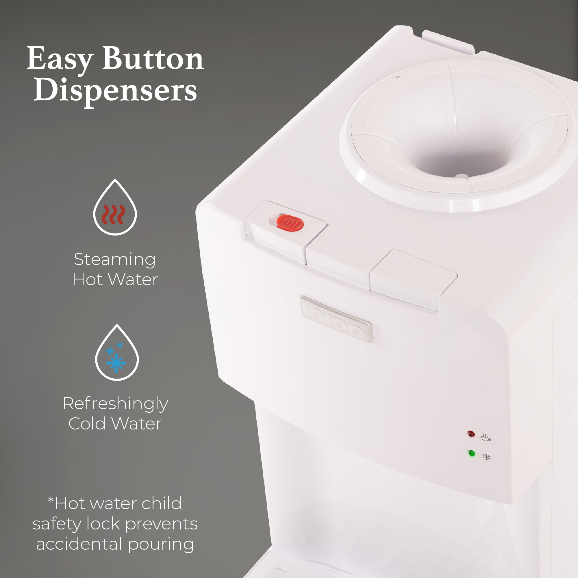 Igloo® Hot & Cold Top Loading Water Dispenser - Image 7