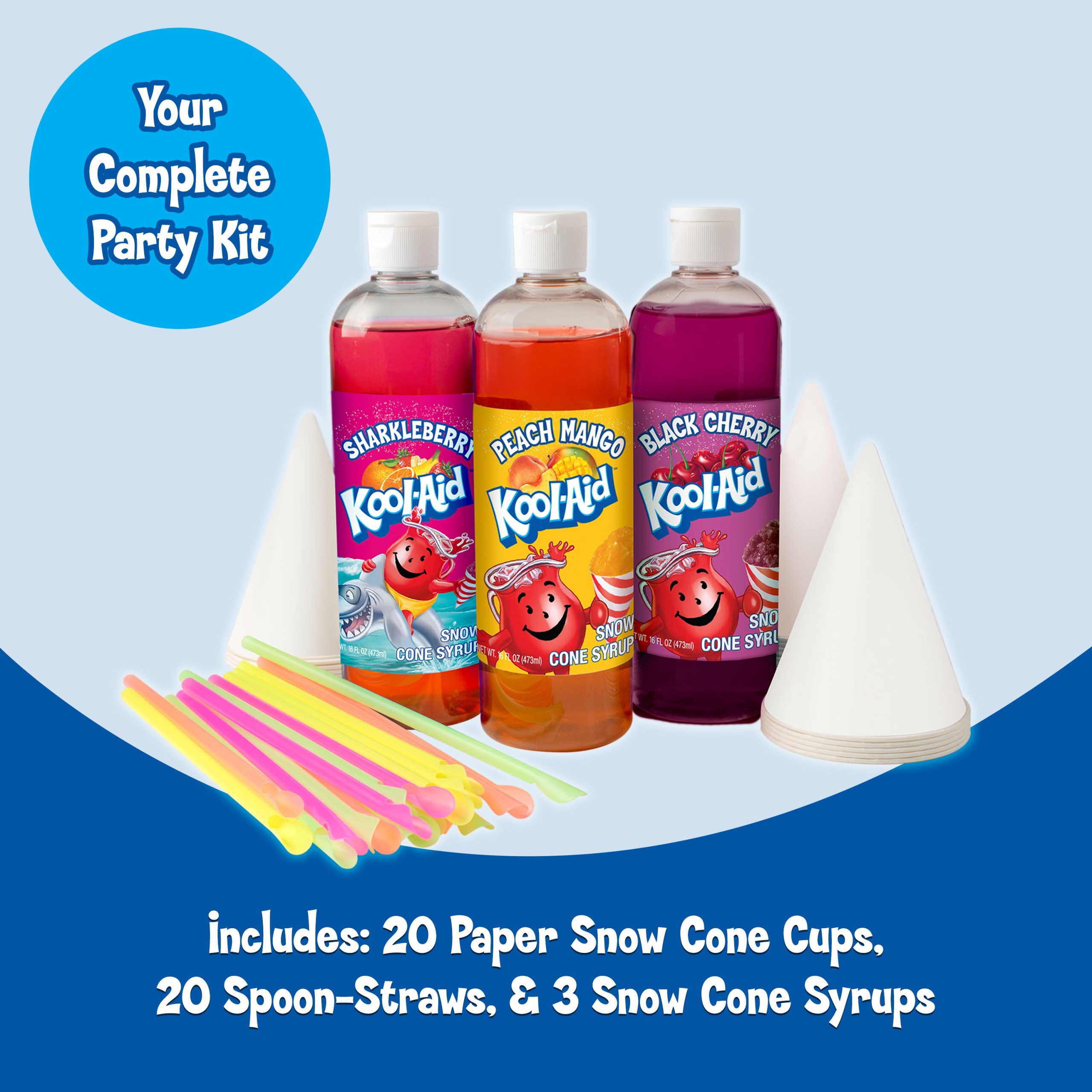 Kool-Aid Snow Cone Syrup Party Kit - Image 3