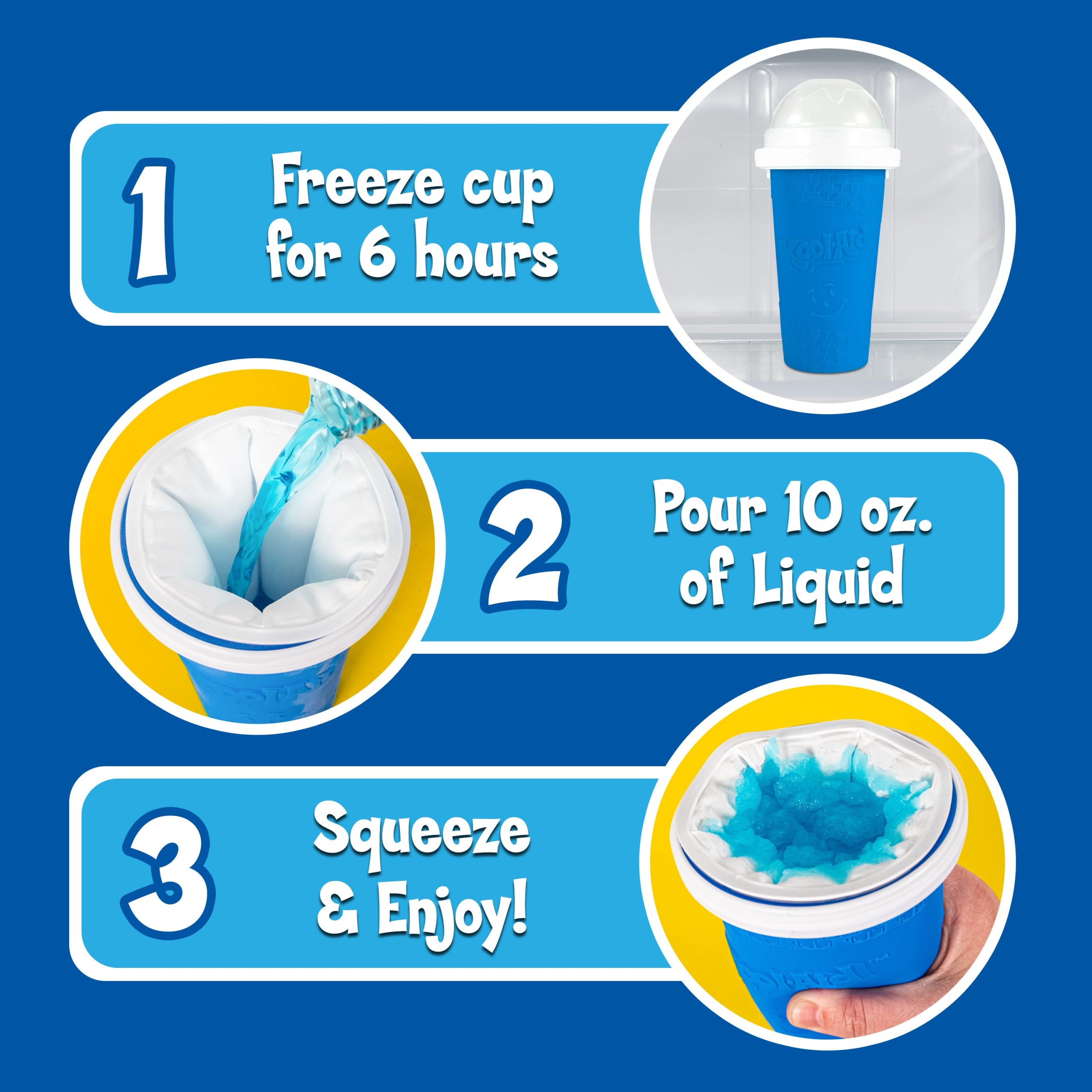 Kool-Aid Squeezy Slush Cup. Blue - Image 3