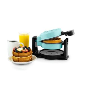 MyMini Flip Belgian Waffle Maker. Aqua