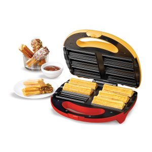 Nostalgia Electric Churro Maker. Red and Yellow