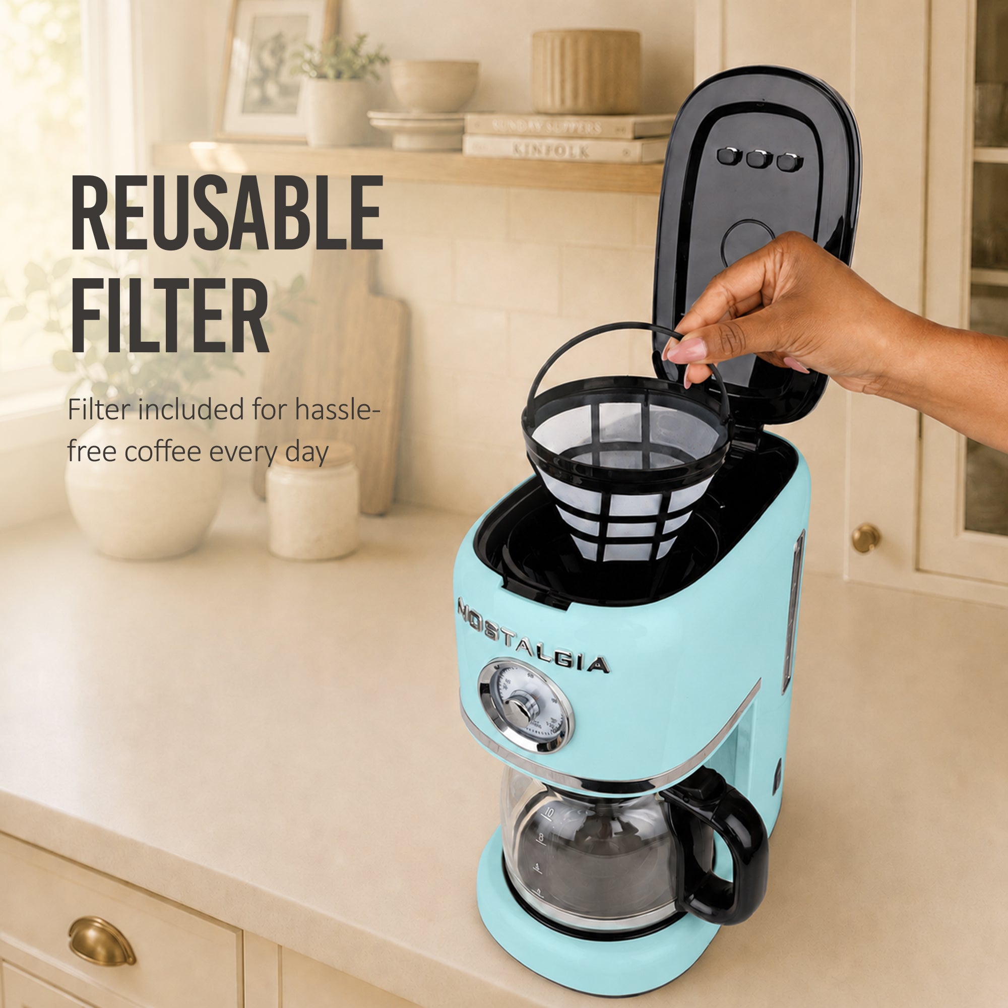 Nostalgia Classic Retro 10 Cup Coffee Maker - Image 13