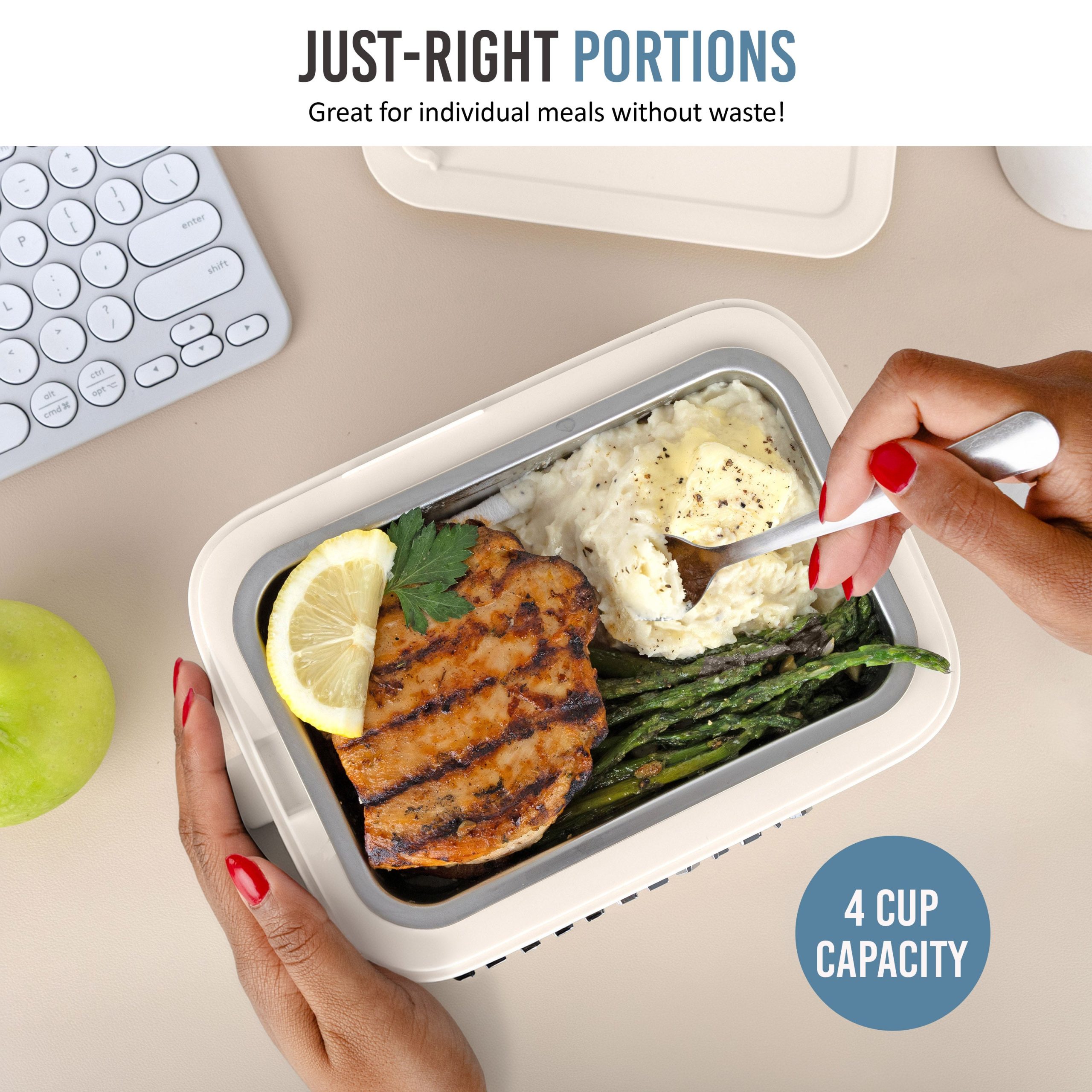 Nostalgia 32 oz. Classic Retro Heated Lunchbox - Image 3