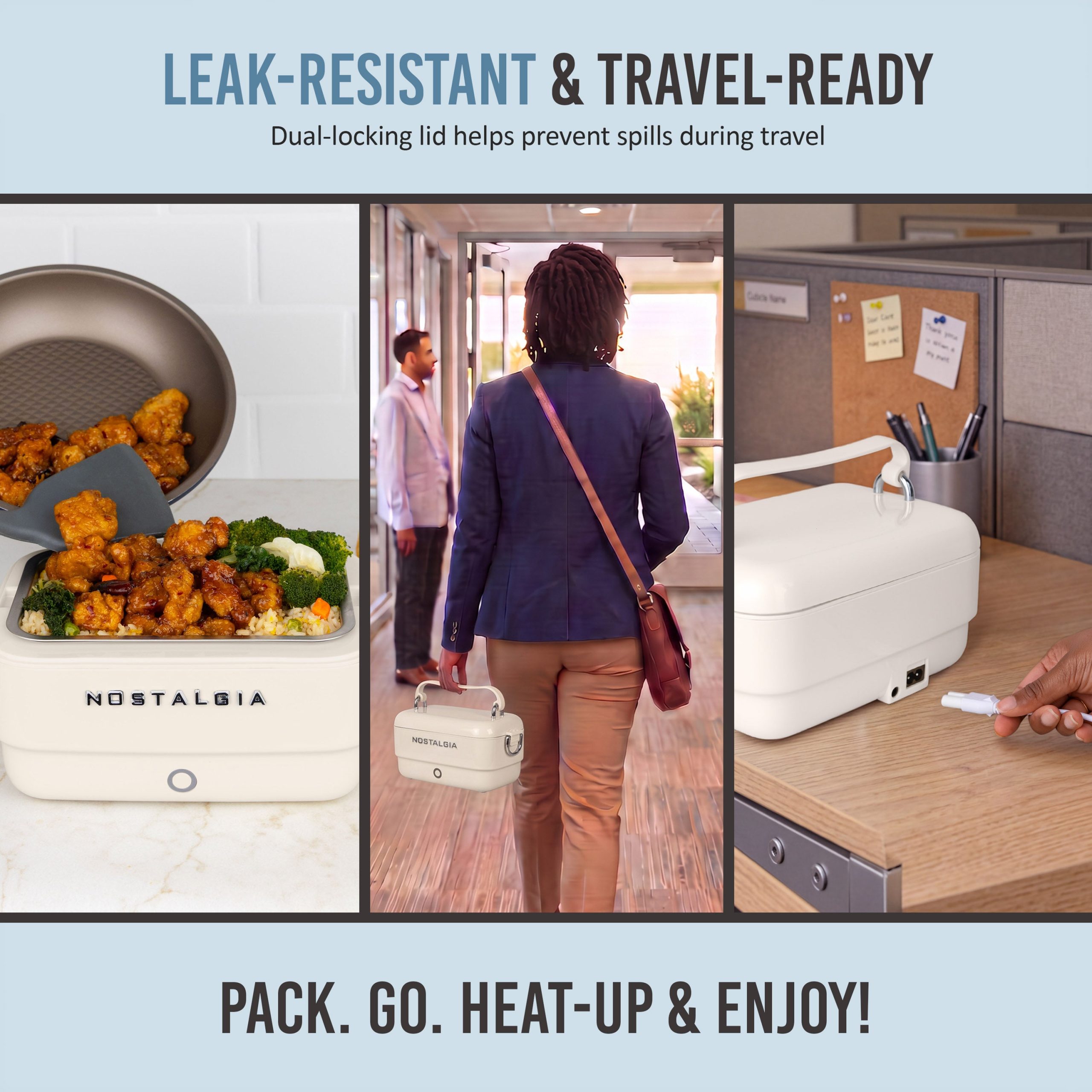 Nostalgia 32 oz. Classic Retro Heated Lunchbox - Image 4