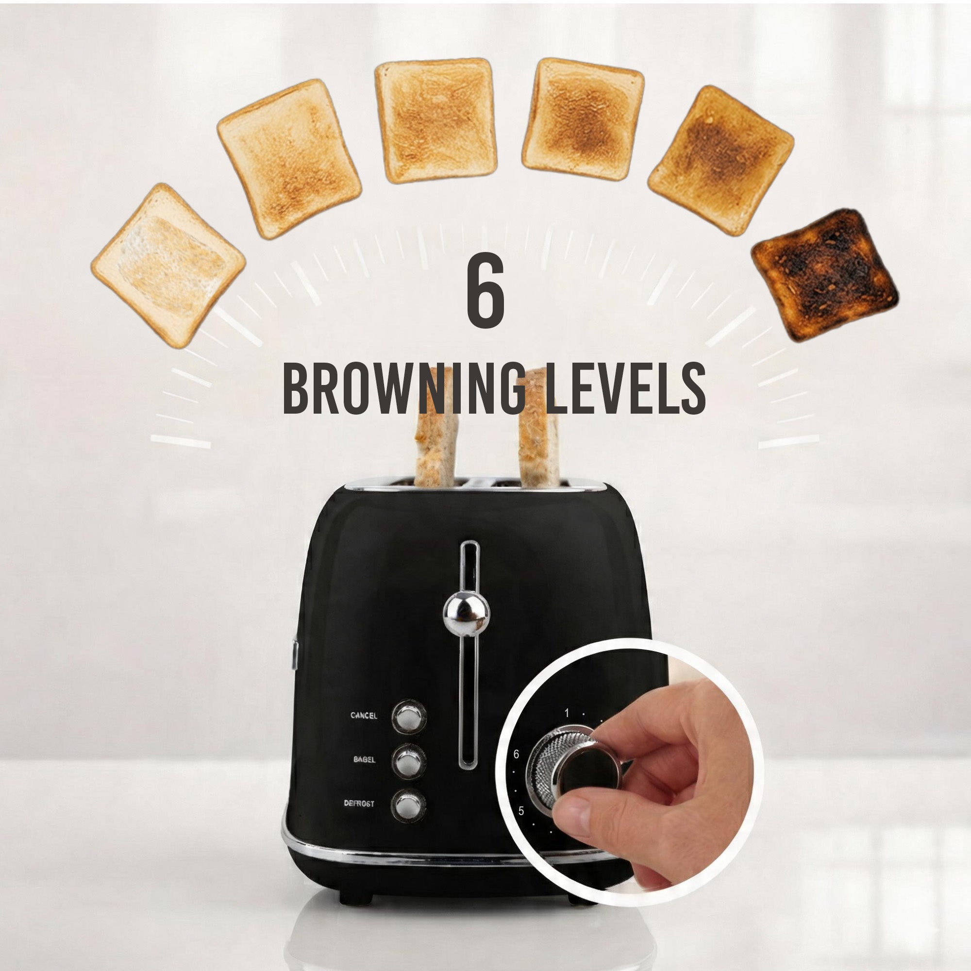 Classic Retro 2-Slice Toaster - Image 10