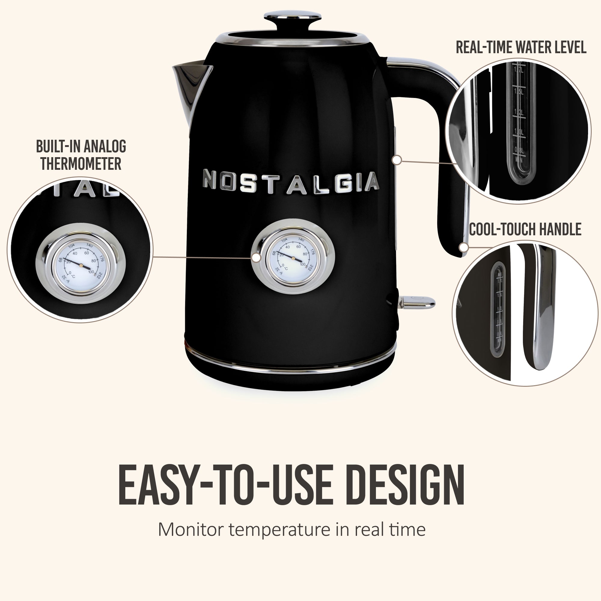 Classic Retro Water Kettle. 1.7 L - Image 5