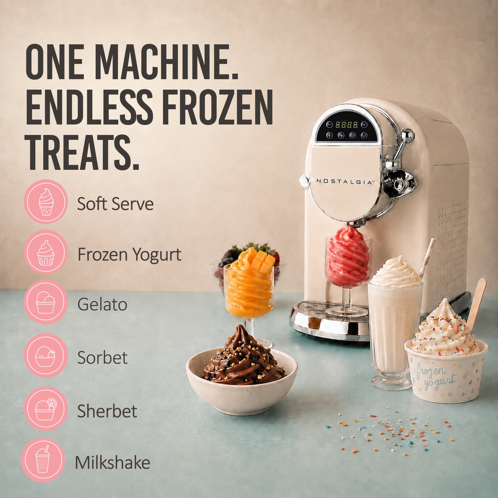 Professional 1.25 Qt Soft Serve Ice Cream Machine - Image 5