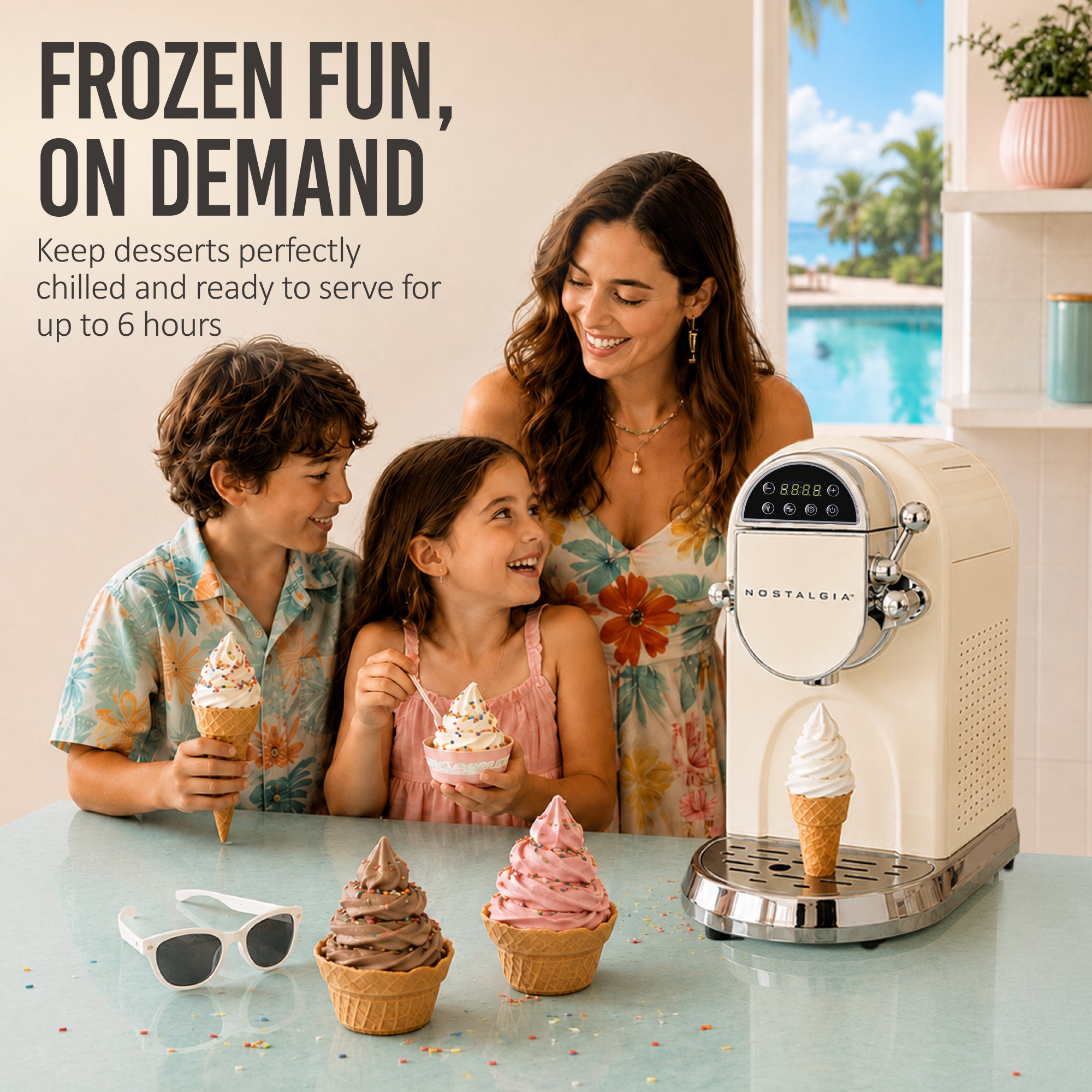 Professional 1.25 Qt Soft Serve Ice Cream Machine - Image 8