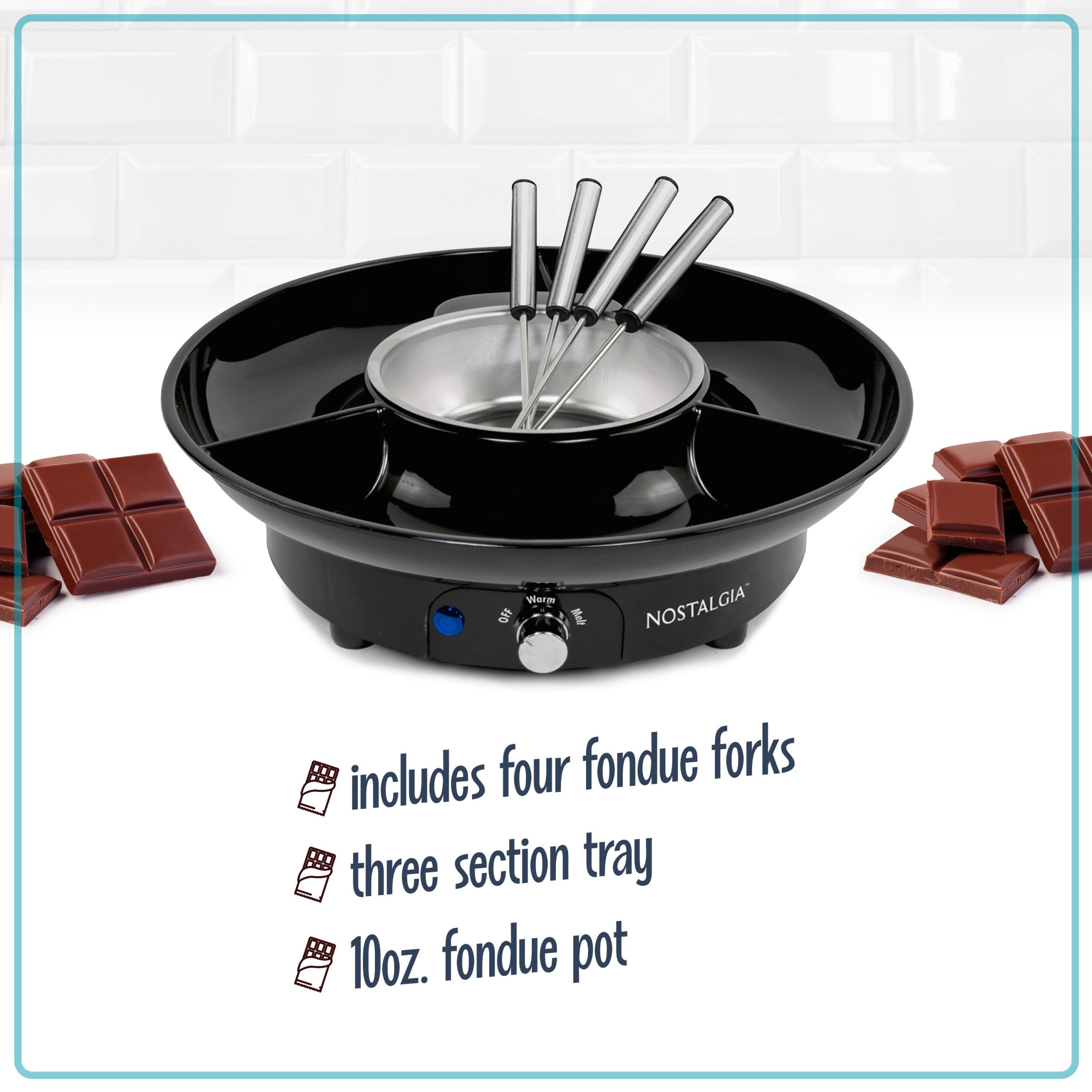 10-Ounce Electric Fondue Party Set - Image 4
