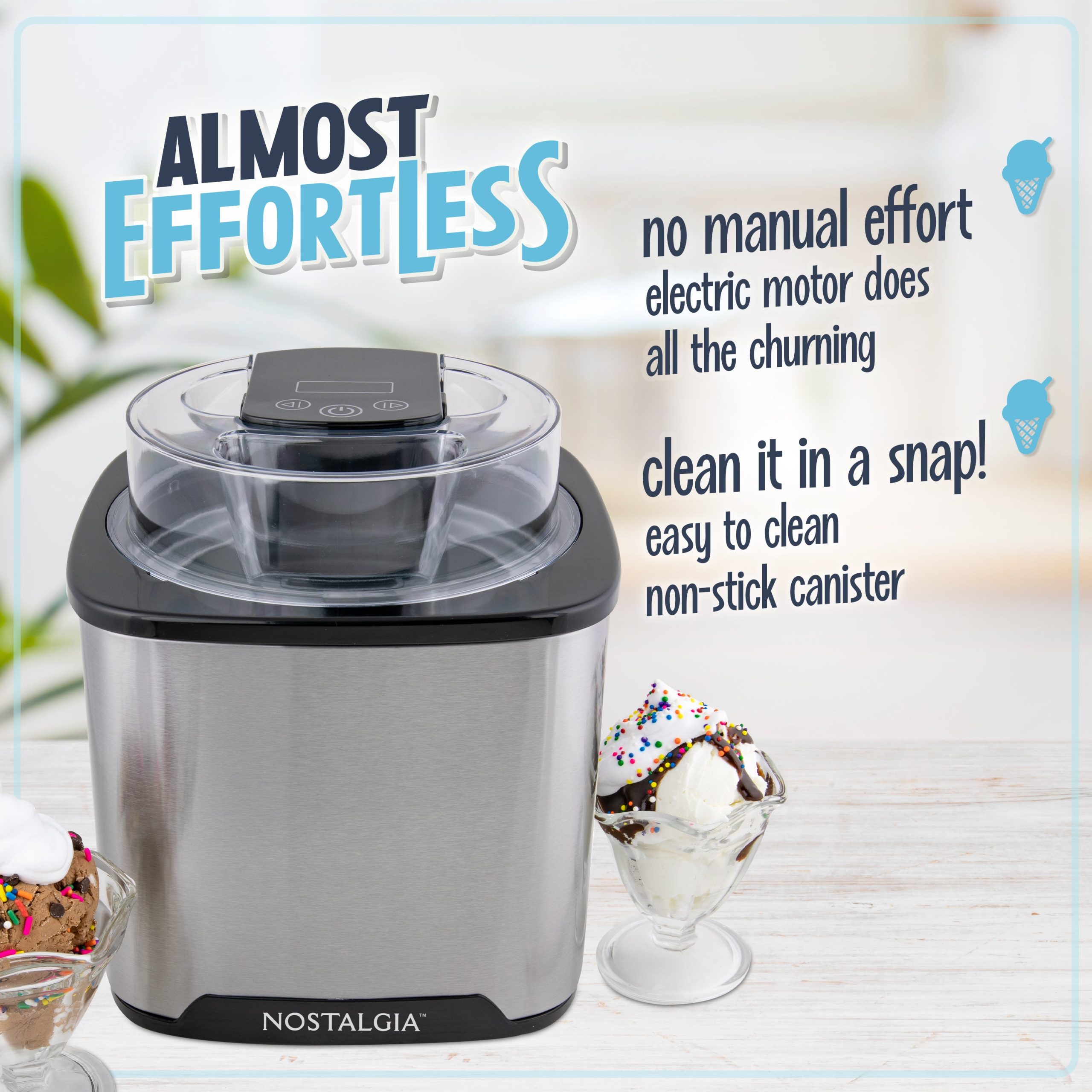 Nostalgia 2-Quart Digital Ice Cream Maker - Image 5