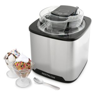 Stainless Steel 2-Quart Digital Ice Cream Maker