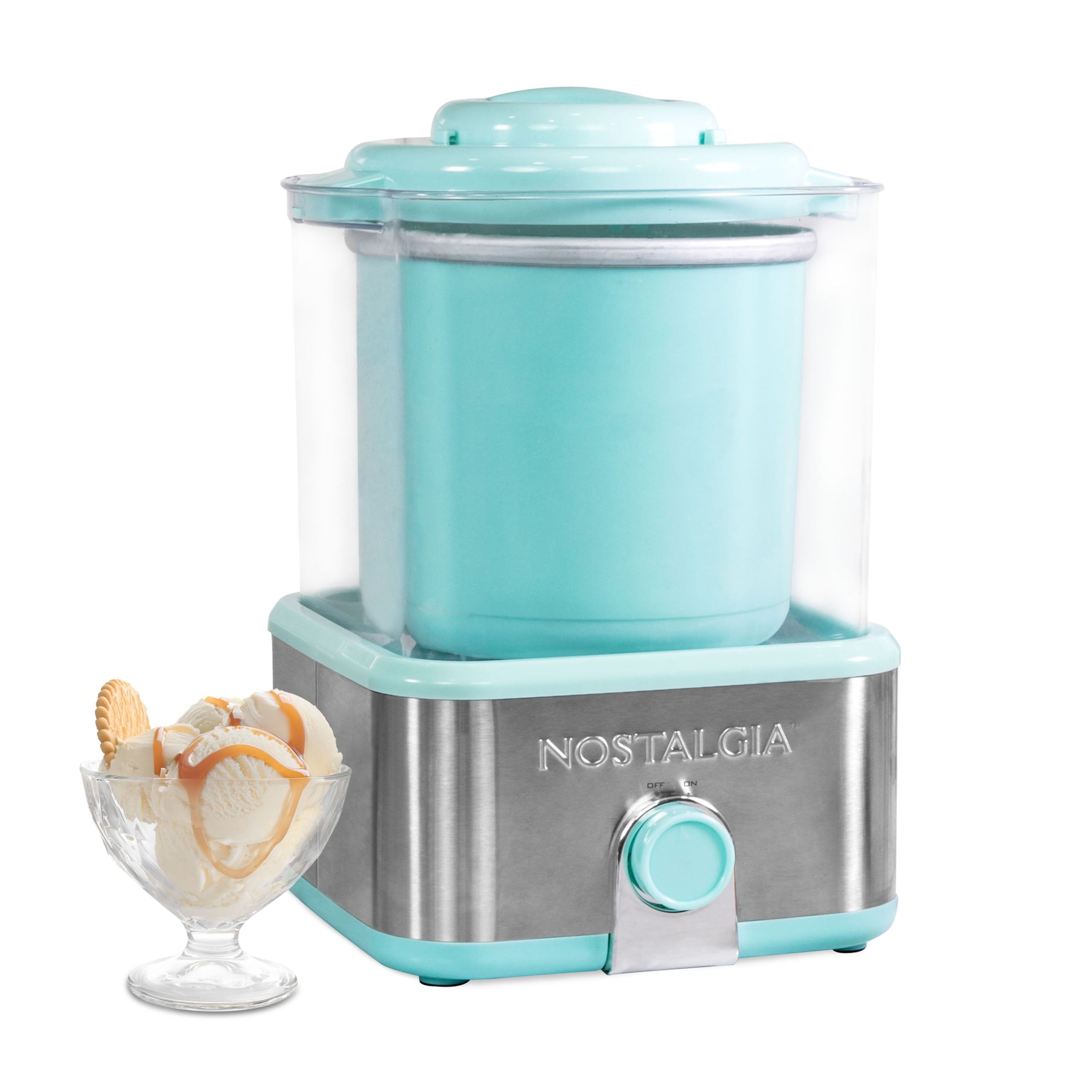 Nostalgia 2 Qt Stainless Steel Ice Cream Maker - Image 2