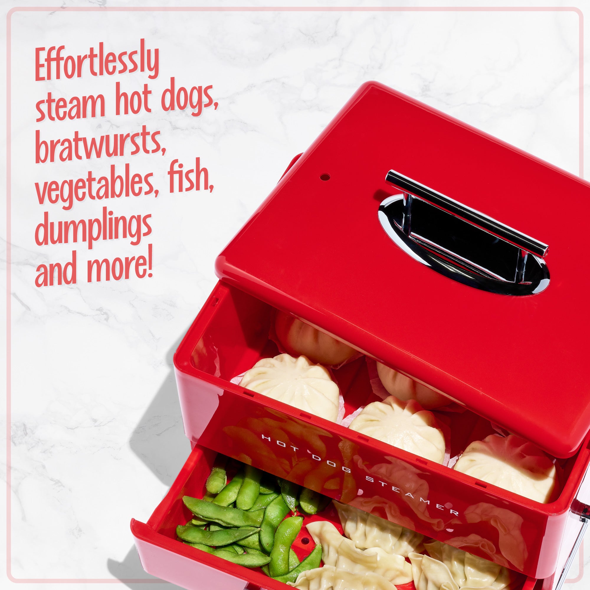 Large Diner Style Hot Dog Steamer - Image 6