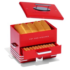 Large Diner Style Hot Dog Steamer
