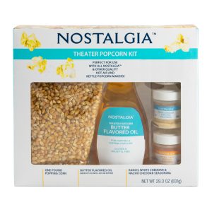 Hot Air & Kettle Popcorn Kit. 3 Seasonings . Oil. Popcorn Kernels