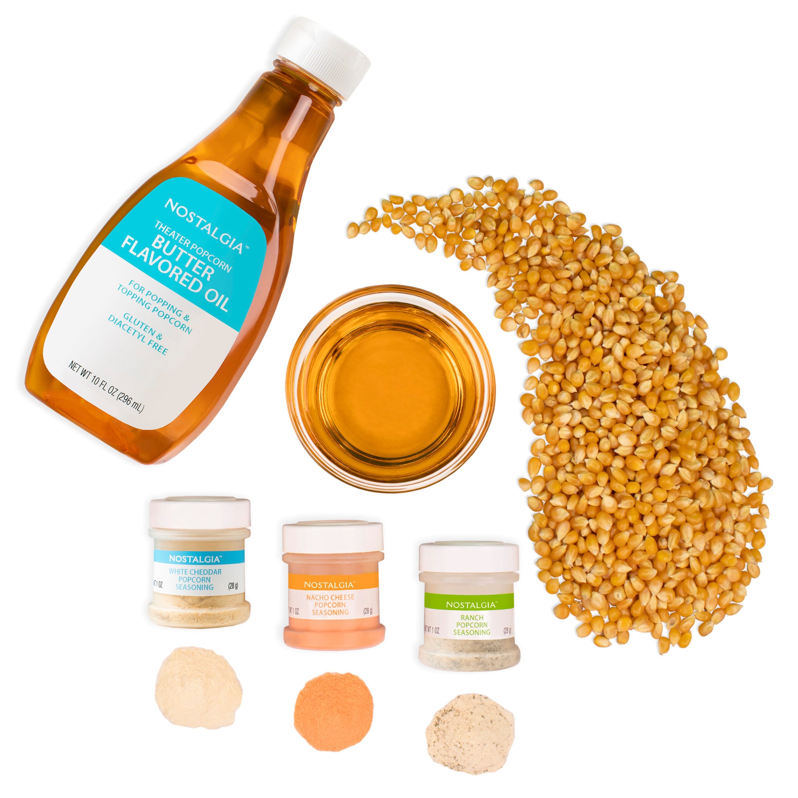 Hot Air & Kettle Popcorn Kit. 3 Seasonings . Oil. Popcorn Kernels - Image 3
