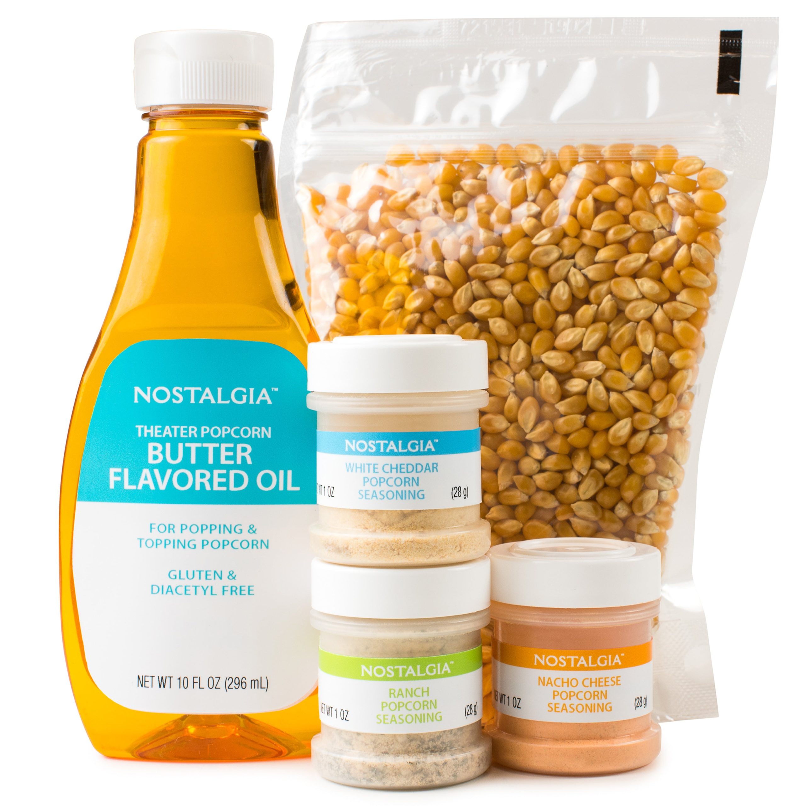 Hot Air & Kettle Popcorn Kit. 3 Seasonings . Oil. Popcorn Kernels - Image 4