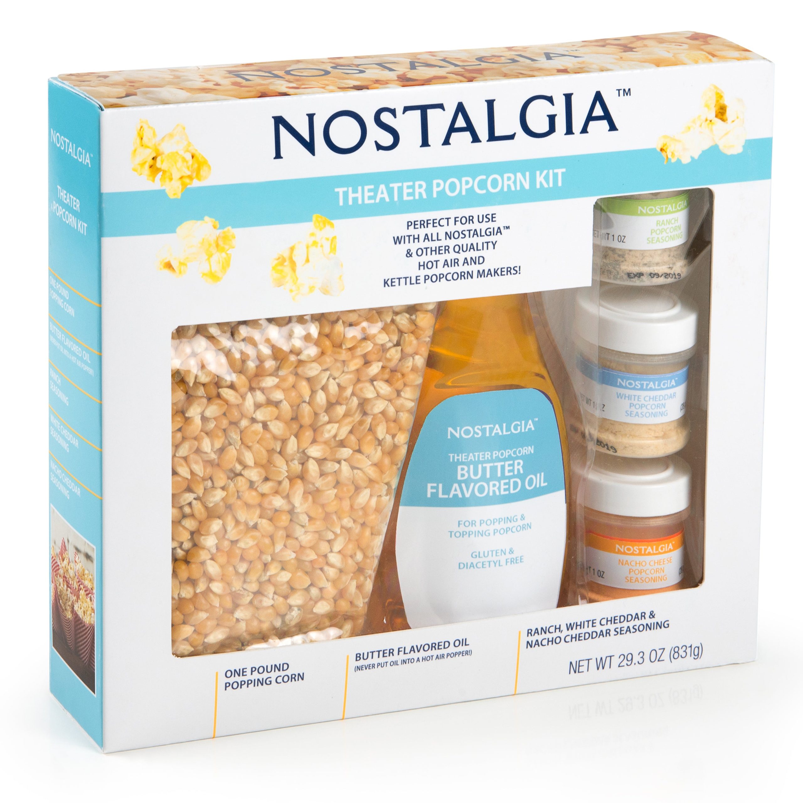 Hot Air & Kettle Popcorn Kit. 3 Seasonings . Oil. Popcorn Kernels - Image 6