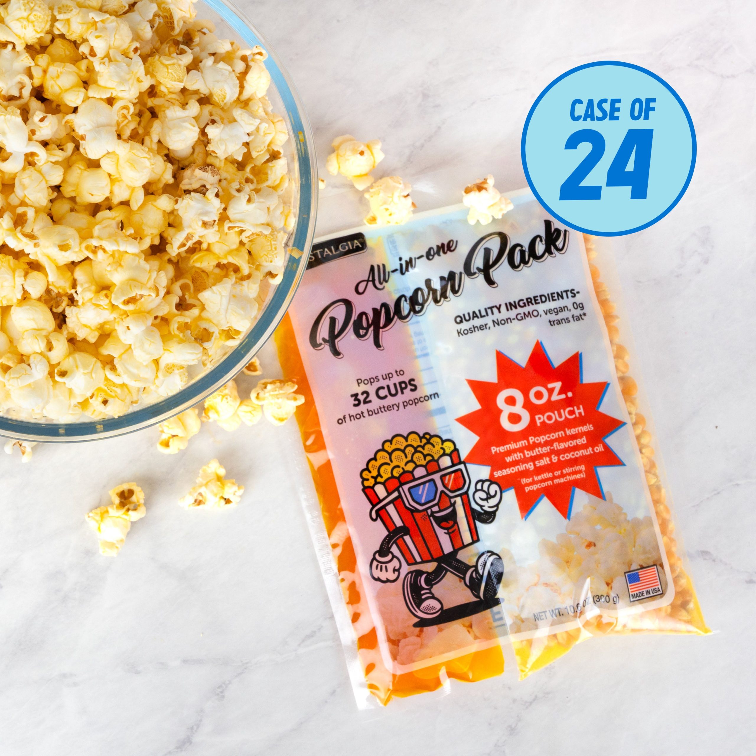 Best Tasting Premium 8-Ounce Popcorn. Oil & Seasoning Salt All-In-One Packs - 24 Count - Image 5