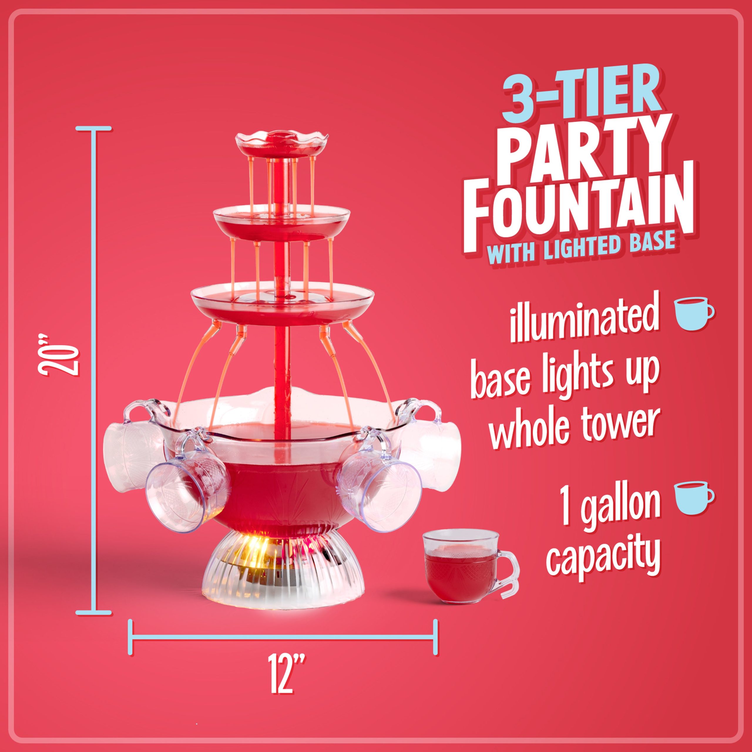 Vintage Collection Lighted Party Fountain - Image 2