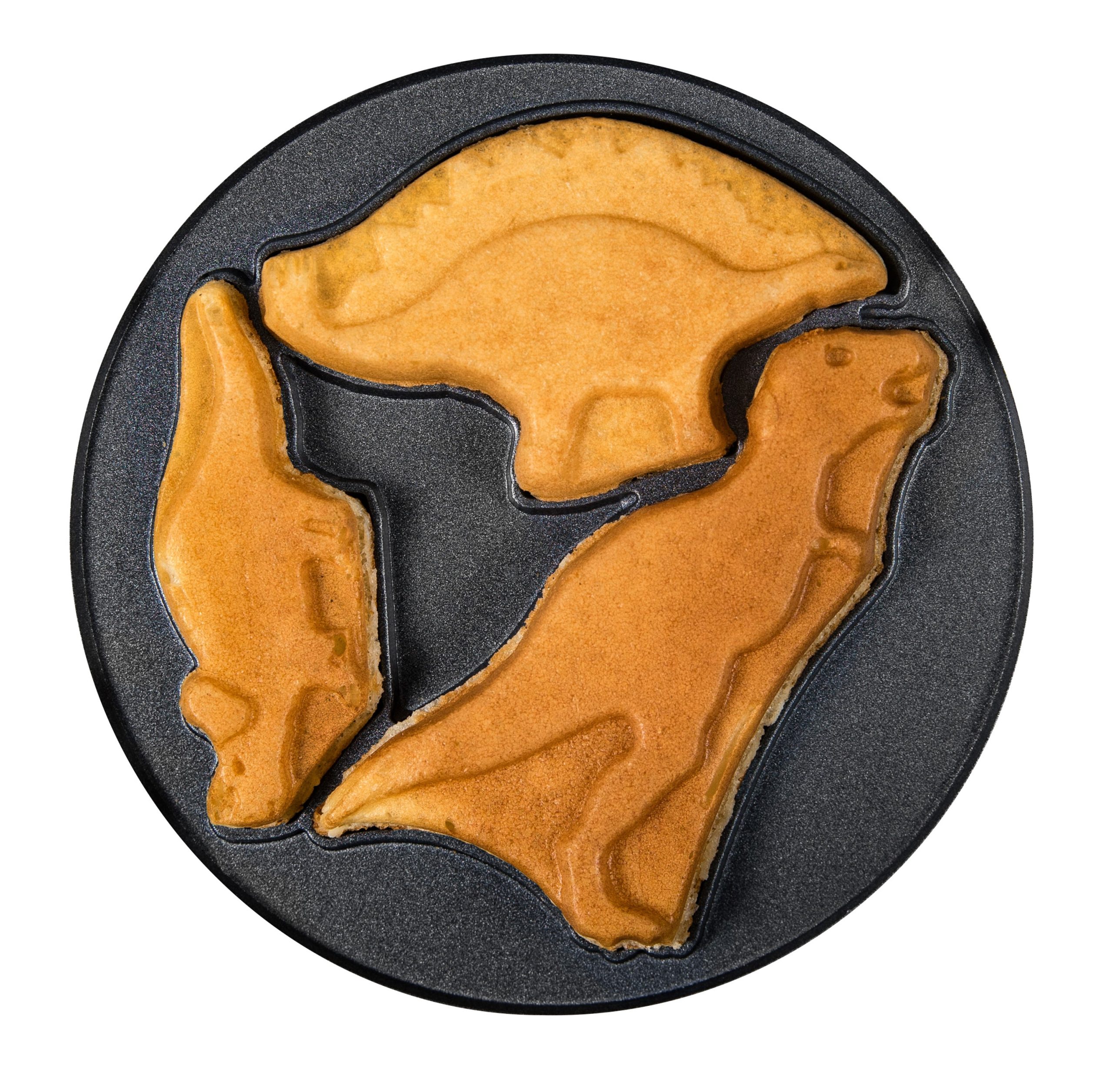 MyMini Dinosaur Shaped Electric Waffle Maker. Orange - Image 5