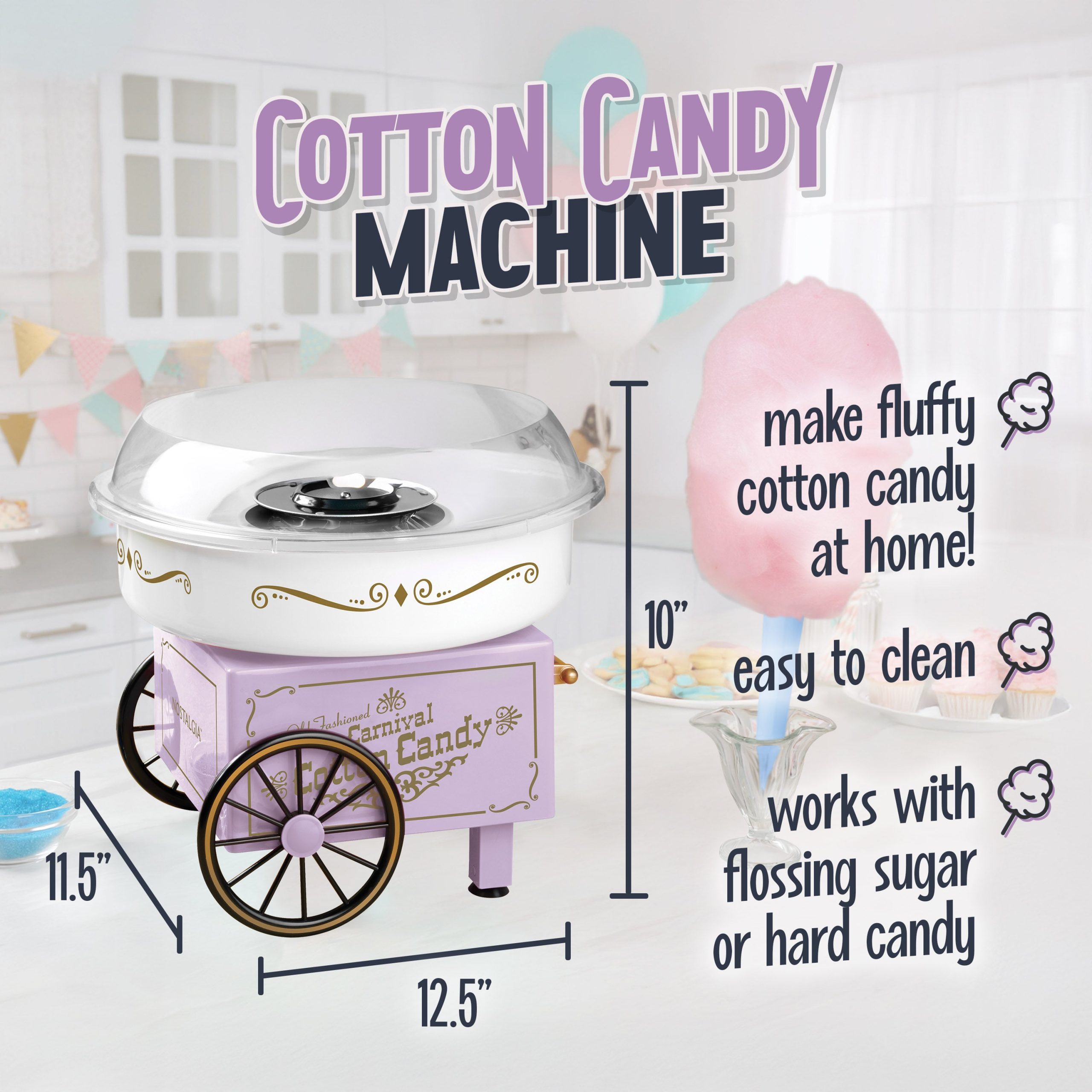 Nostalgia Hard Cotton Candy Maker - Image 4