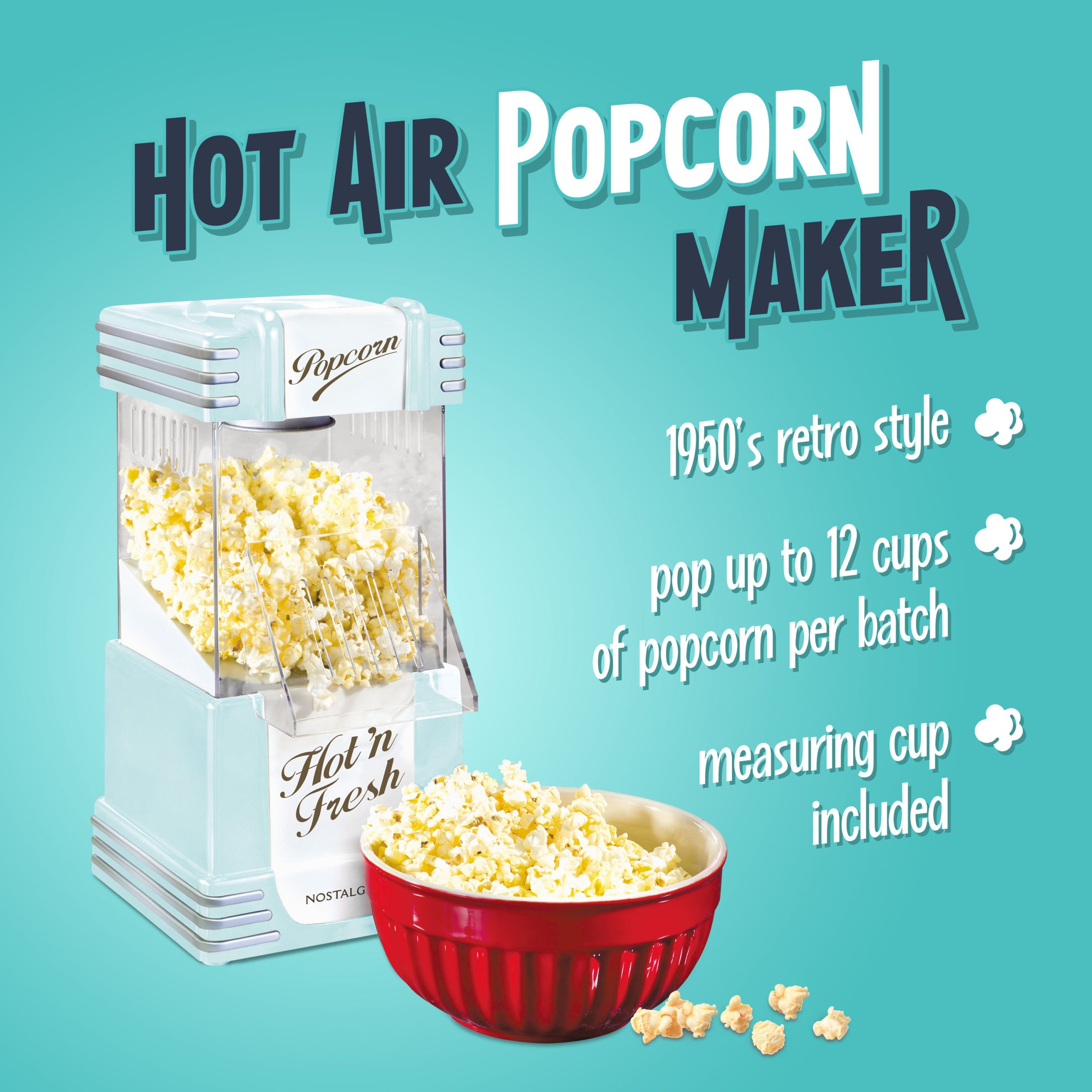 Retro Hot Air Popcorn Maker - Image 4