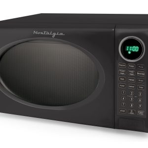 Retro 0.7 Cu Ft Retro Microwave. Black + Accessory Bundle