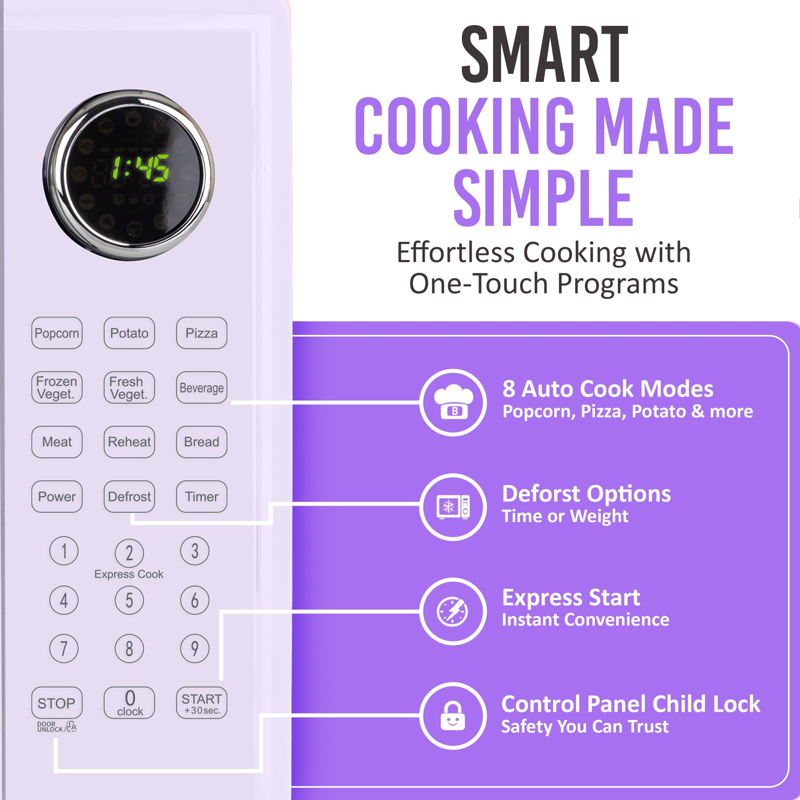 Retro 1.1 cu. ft. Countertop Microwave Oven - Image 4