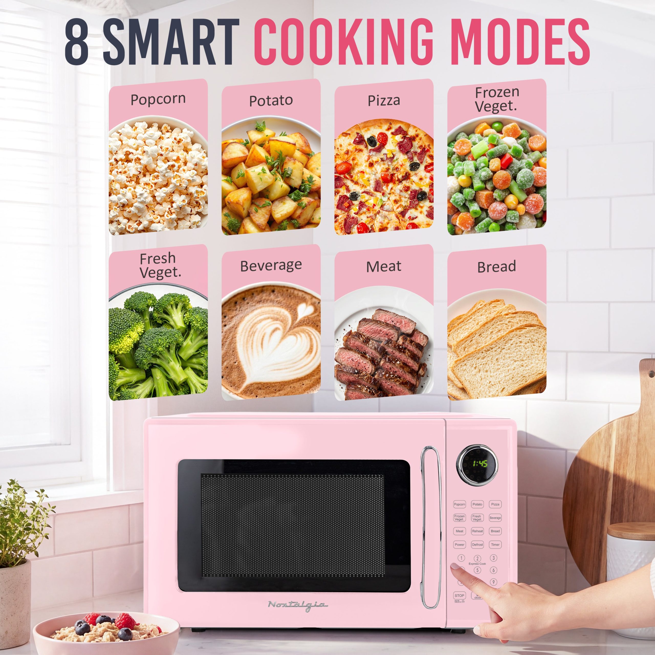 Retro 1.1 cu. ft. Countertop Microwave Oven - Image 6