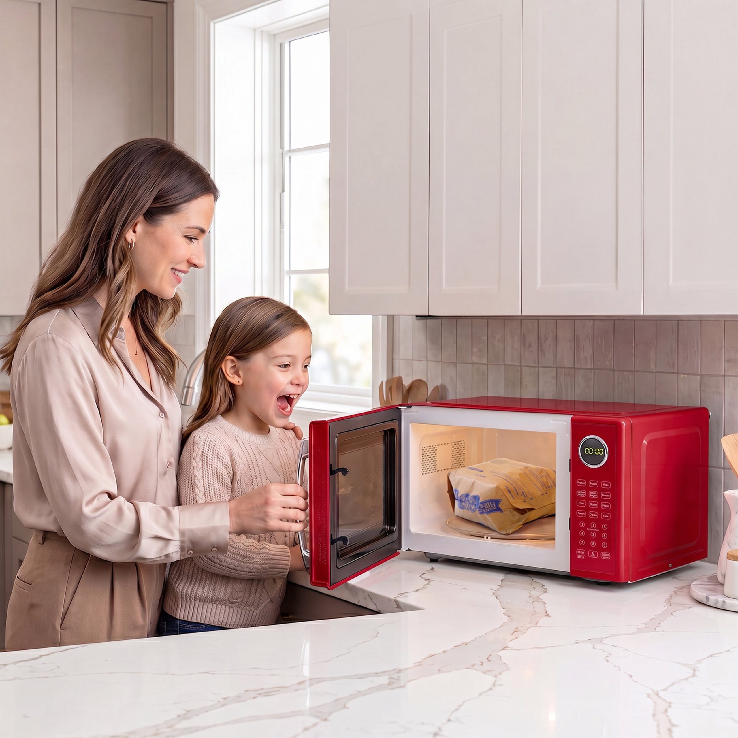 Retro 1.1 cu. ft. Countertop Microwave Oven - Image 7