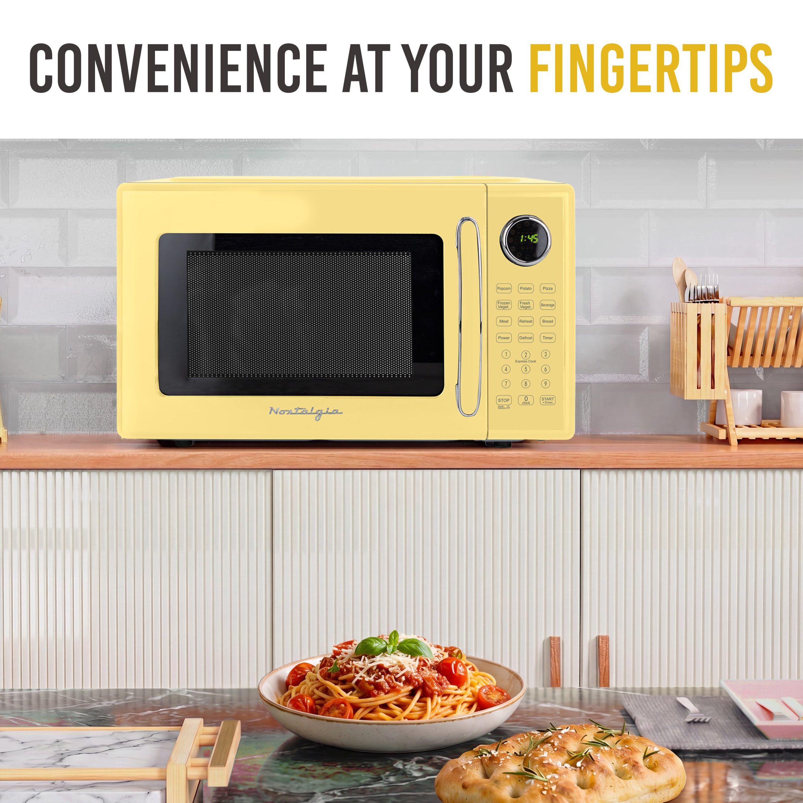 Retro 1.1 cu. ft. Countertop Microwave Oven - Image 9